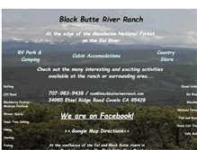 Tablet Screenshot of blackbutteriverranch.com